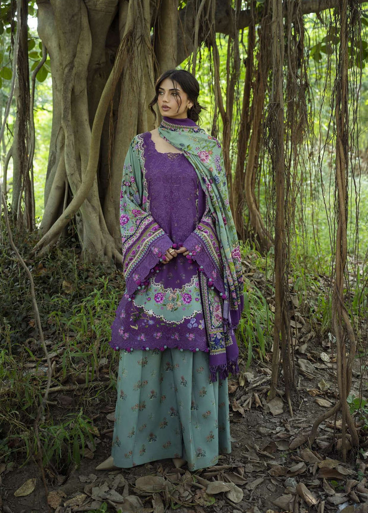 Wilderness by Elaf Unstitched Printed Marina Twill 3 Piece Suit EL26UW Heather EWR-6A - Winter Collection