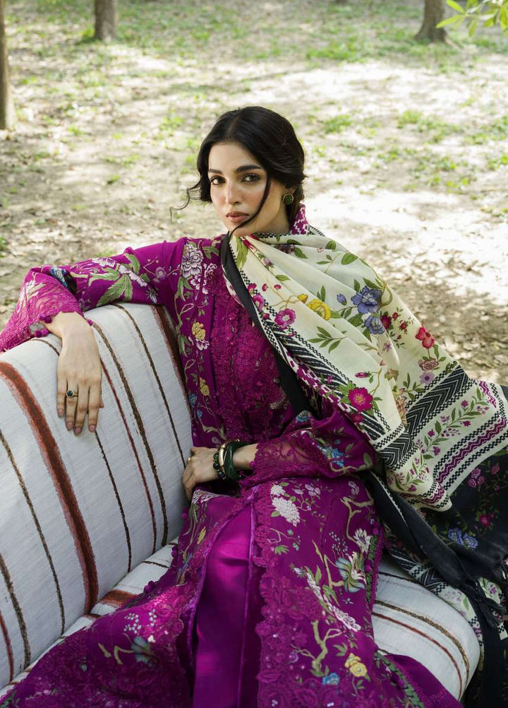 Wilderness by Elaf Unstitched Printed Khaddar 3 Piece Suit EL26UW Mulberry EWR-7B - Winter Collection