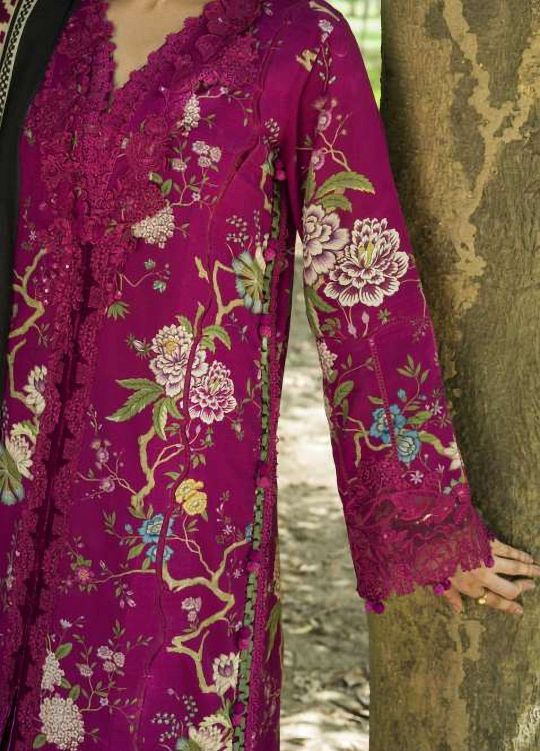 Wilderness by Elaf Unstitched Printed Khaddar 3 Piece Suit EL26UW Mulberry EWR-7B - Winter Collection
