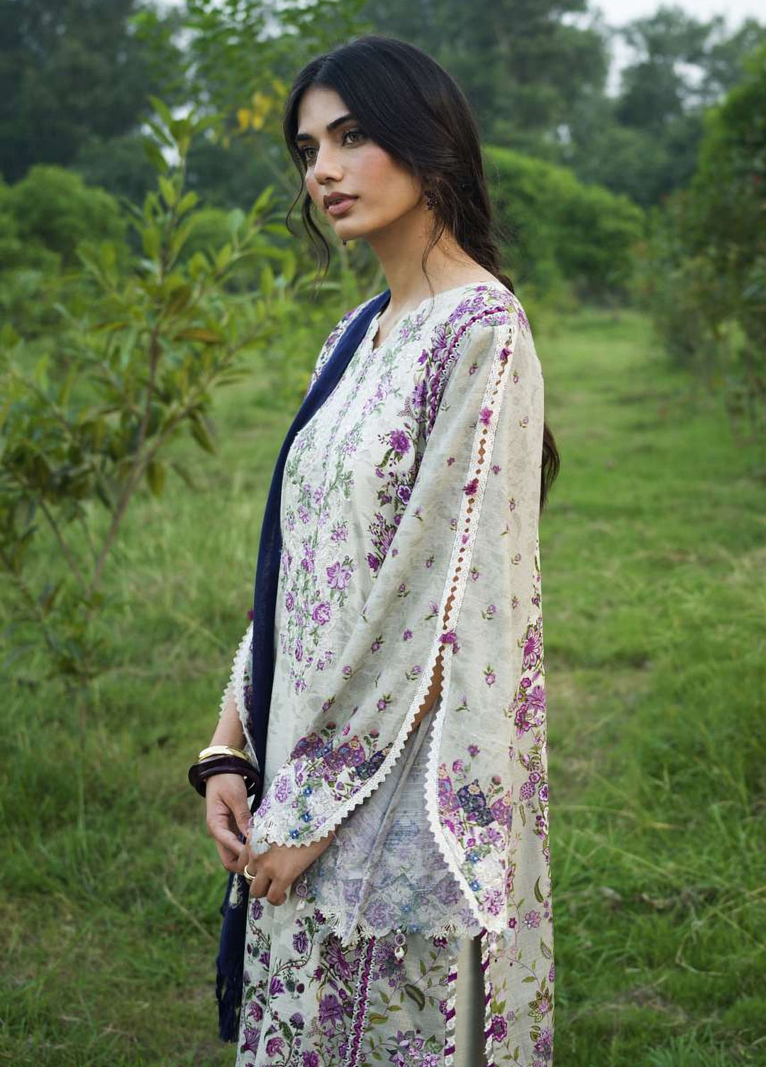 Wilderness by Elaf Unstitched Printed Khaddar 3 Piece Suit EL26UW Roam EWR-1B - Winter Collection