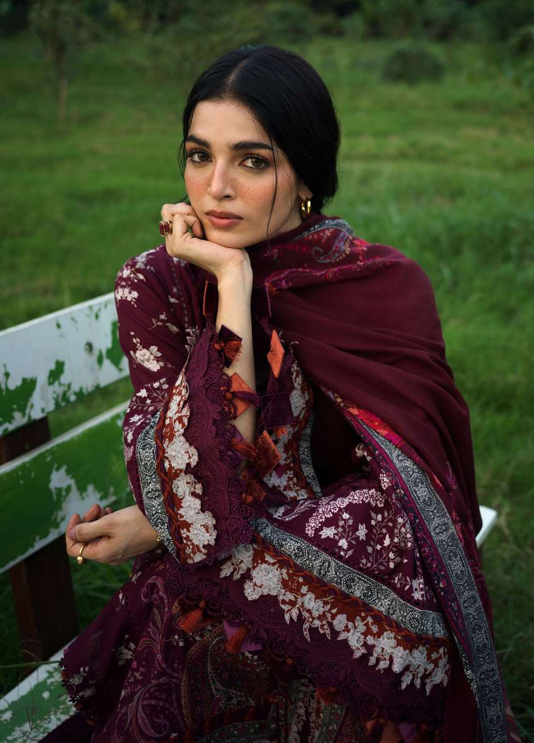 Wilderness by Elaf Unstitched Printed Khaddar 3 Piece Suit EL26UW Rowan EWR-2A - Winter Collection