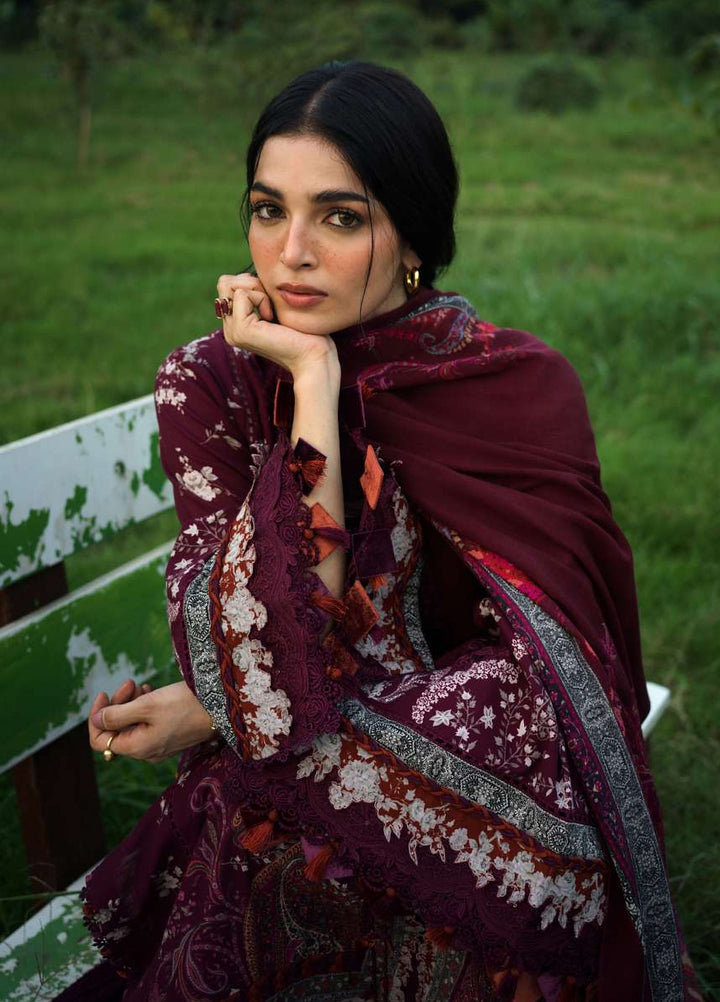 Wilderness by Elaf Unstitched Printed Khaddar 3 Piece Suit EL26UW Rowan EWR-2A - Winter Collection