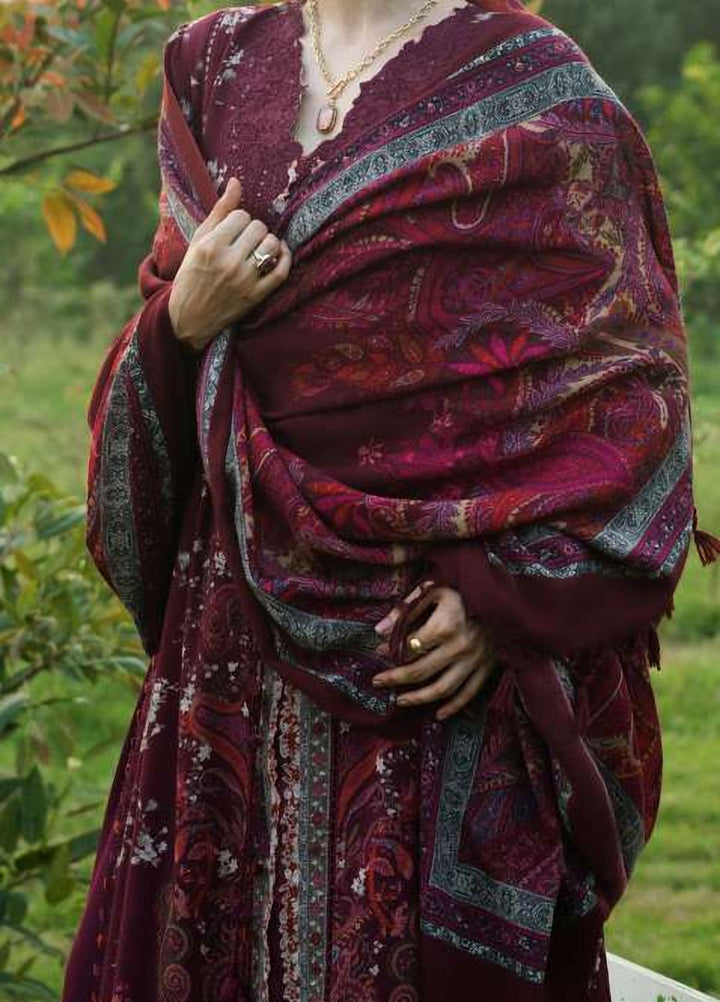 Wilderness by Elaf Unstitched Printed Khaddar 3 Piece Suit EL26UW Rowan EWR-2A - Winter Collection