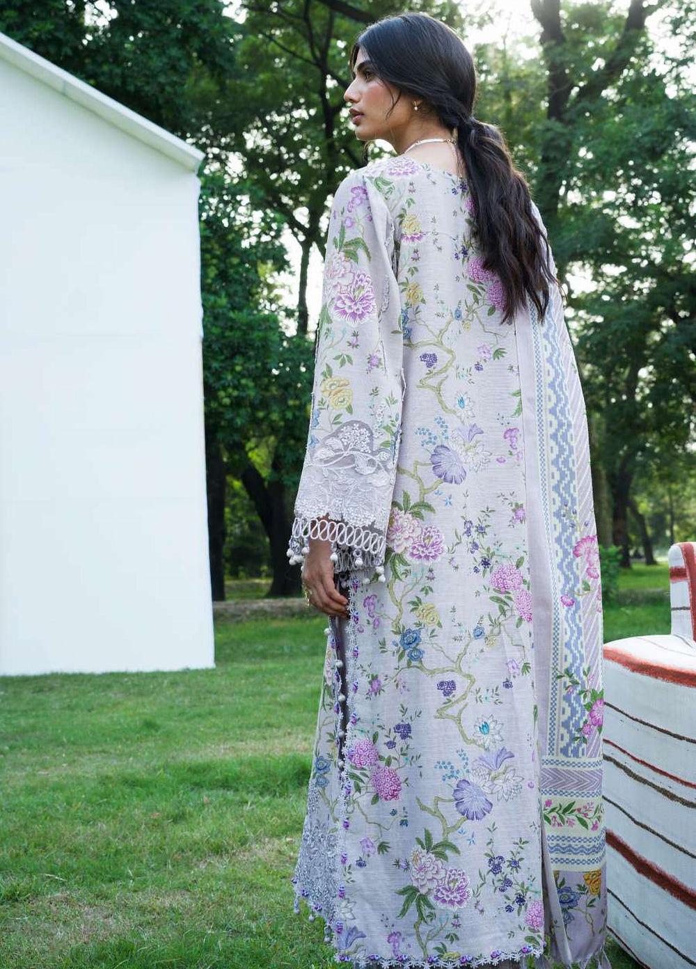Wilderness by Elaf Unstitched Printed Khaddar 3 Piece Suit EL26UW Snowbelle EWR-7A - Winter Collection