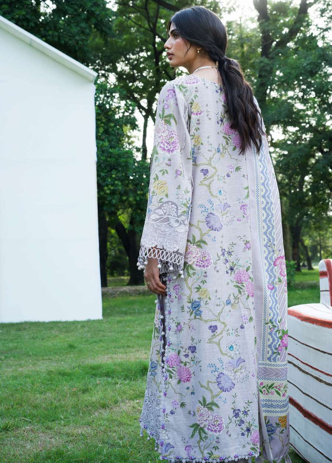 Wilderness by Elaf Unstitched Printed Khaddar 3 Piece Suit EL26UW Snowbelle EWR-7A - Winter Collection