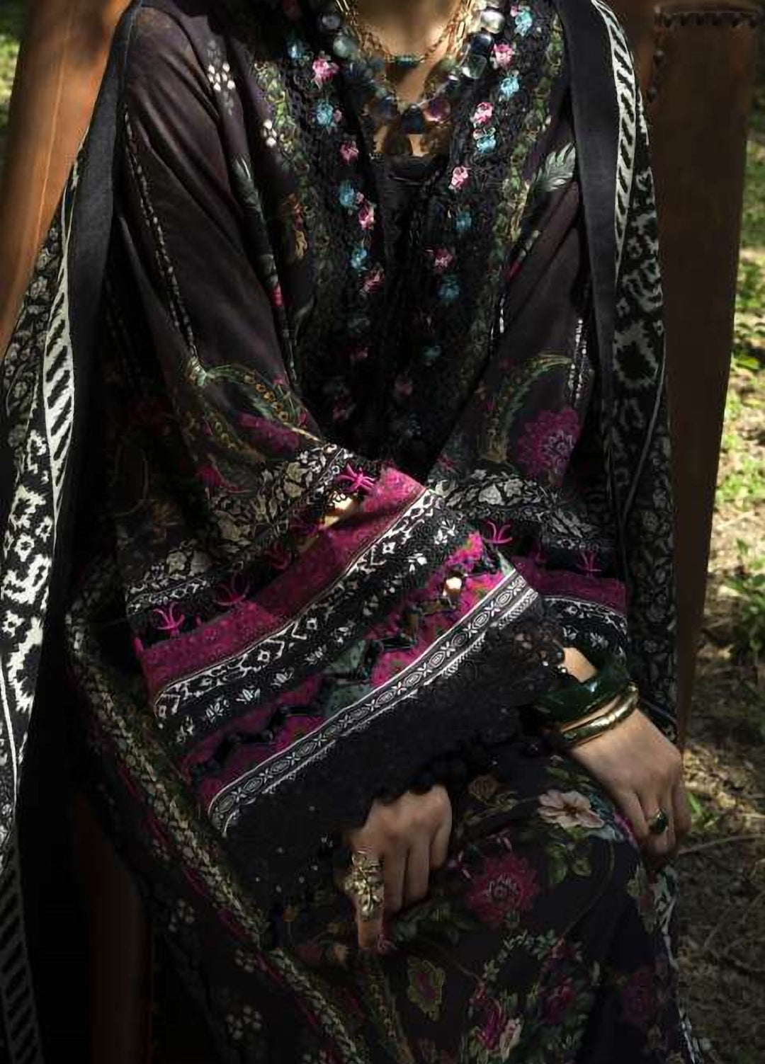 Wilderness by Elaf Unstitched Printed Marina 3 Piece Suit EL26UW Wilderness EWR-3B Marina Twilia - Winter Collection