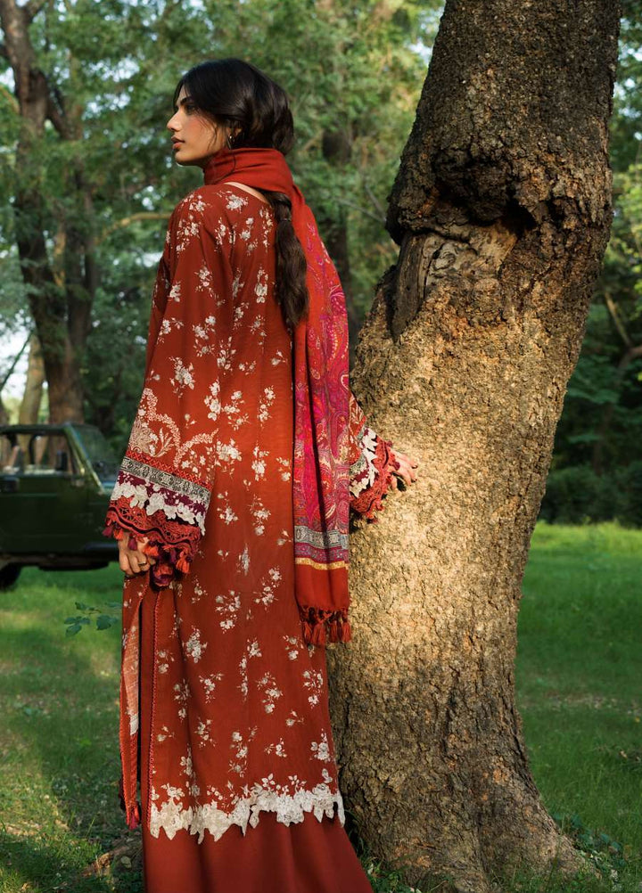 Wilderness by Elaf Unstitched Printed Khaddar 3 Piece Suit EL26UW Cinder EWR-2B - Winter Collection