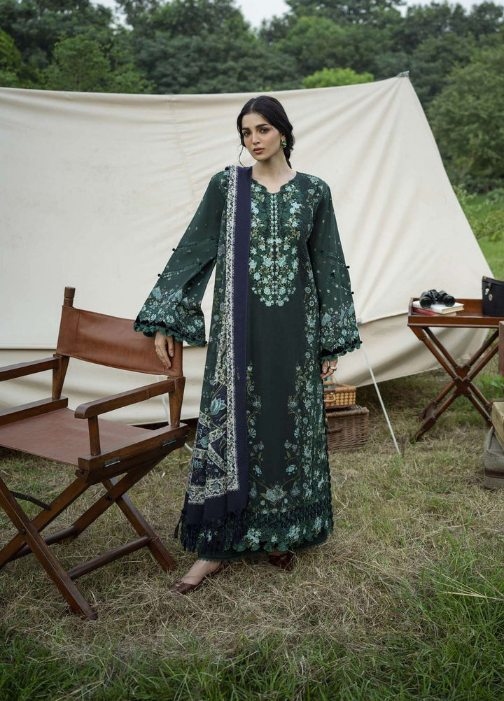 Wilderness by Elaf Unstitched Printed Khaddar 3 Piece Suit EL26UW Wintermint EWR-1A - Winter Collection