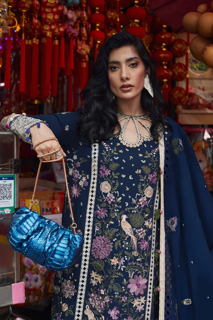 Elan Embroidered  Suits Unstitched 3 Piece EL22W EW-22-04 Darien - Winter Collection