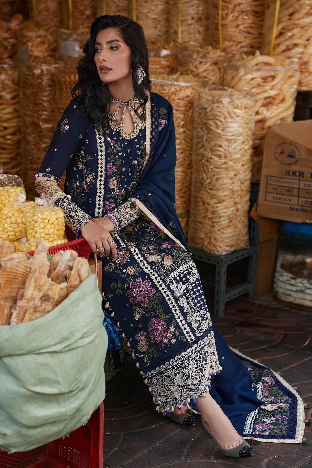 Elan Embroidered  Suits Unstitched 3 Piece EL22W EW-22-04 Darien - Winter Collection