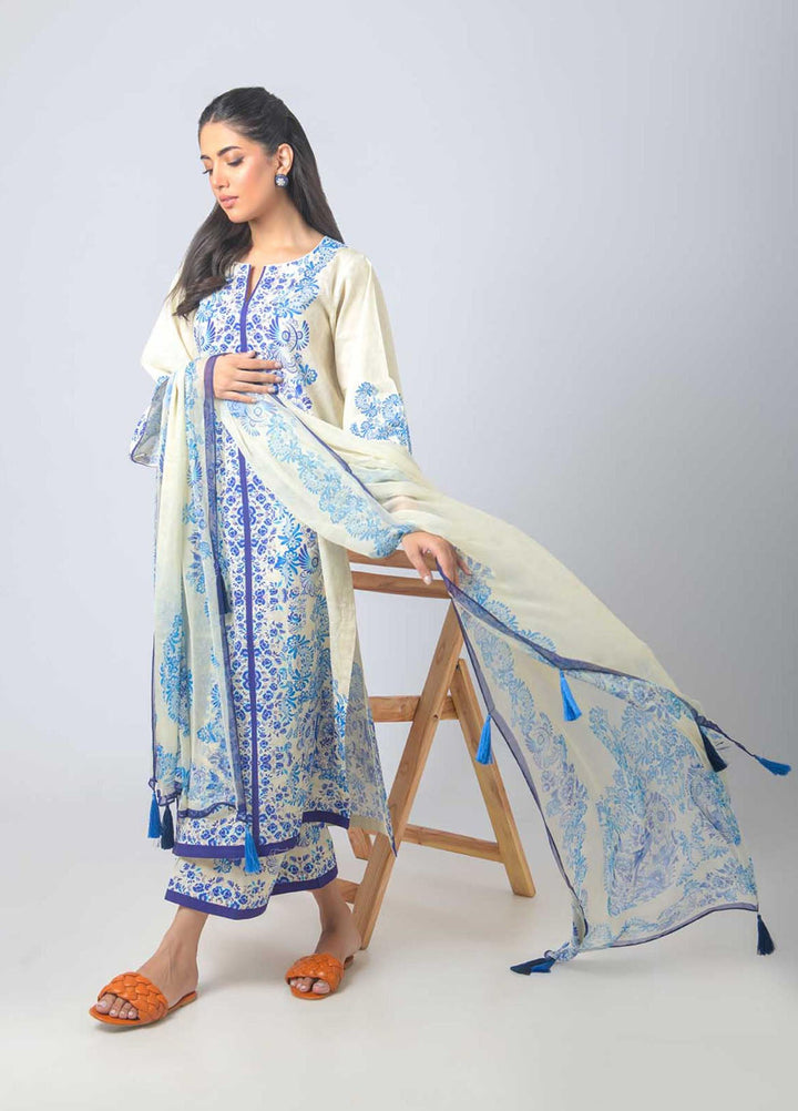 Misaal by Ayesha Somaya Printed Lawn Silk Suits Unstitched 3 Piece MAS25CS Elana - Summer Collection