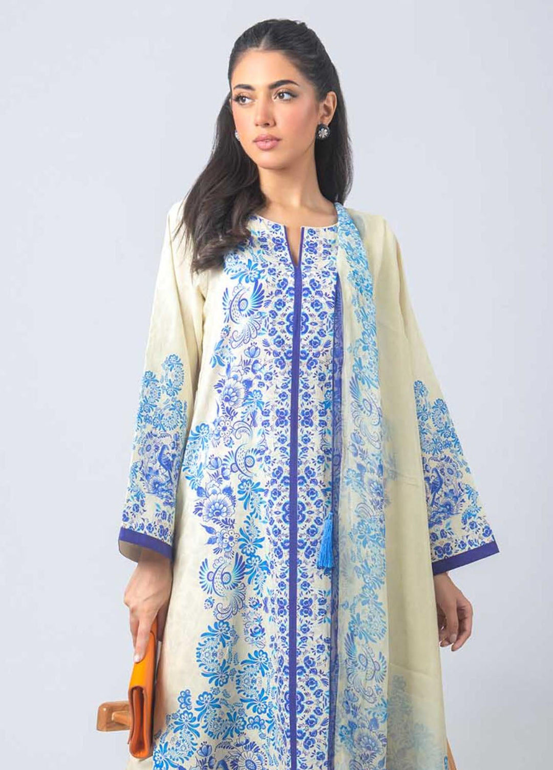 Misaal by Ayesha Somaya Printed Lawn Silk Suits Unstitched 3 Piece MAS25CS Elana - Summer Collection