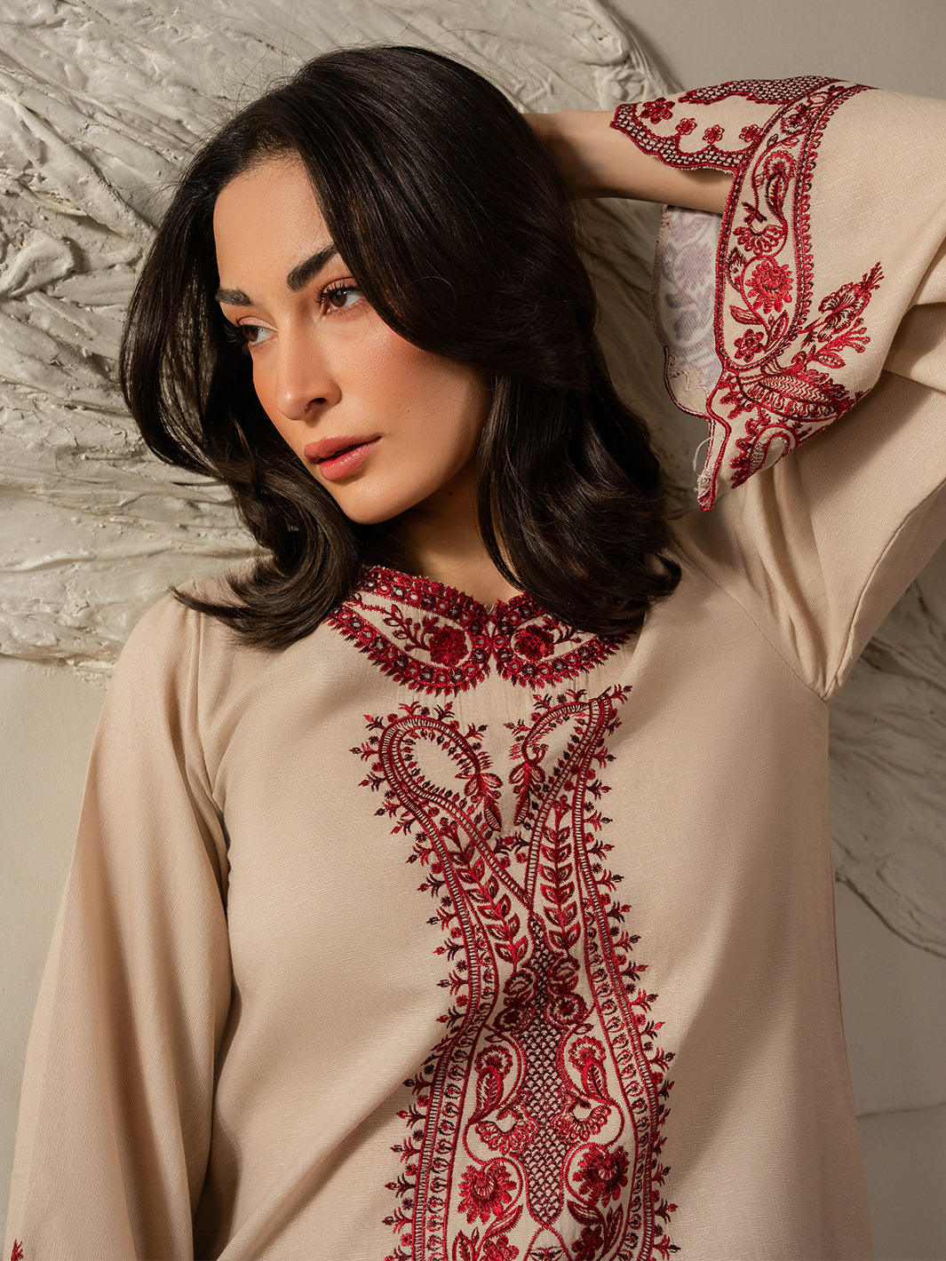 Izel Women Pret Embroidered Karandi 2 Piece Suit Elise - Summer Collection