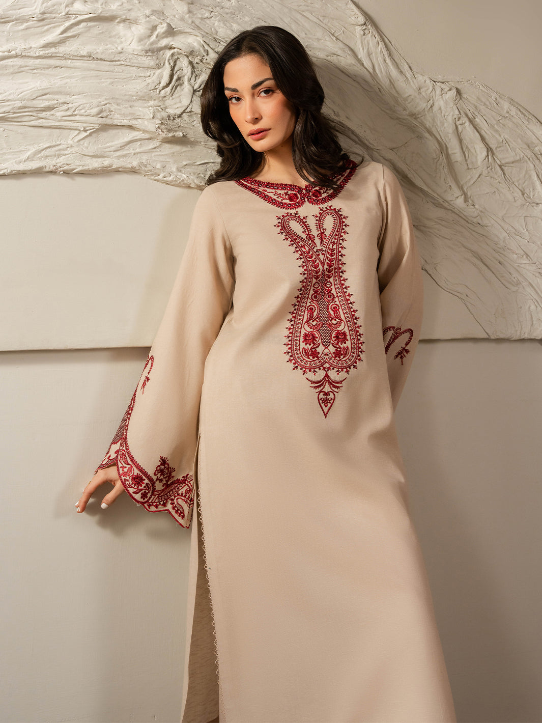 Izel Women Pret Embroidered Karandi 2 Piece Suit Elise - Summer Collection