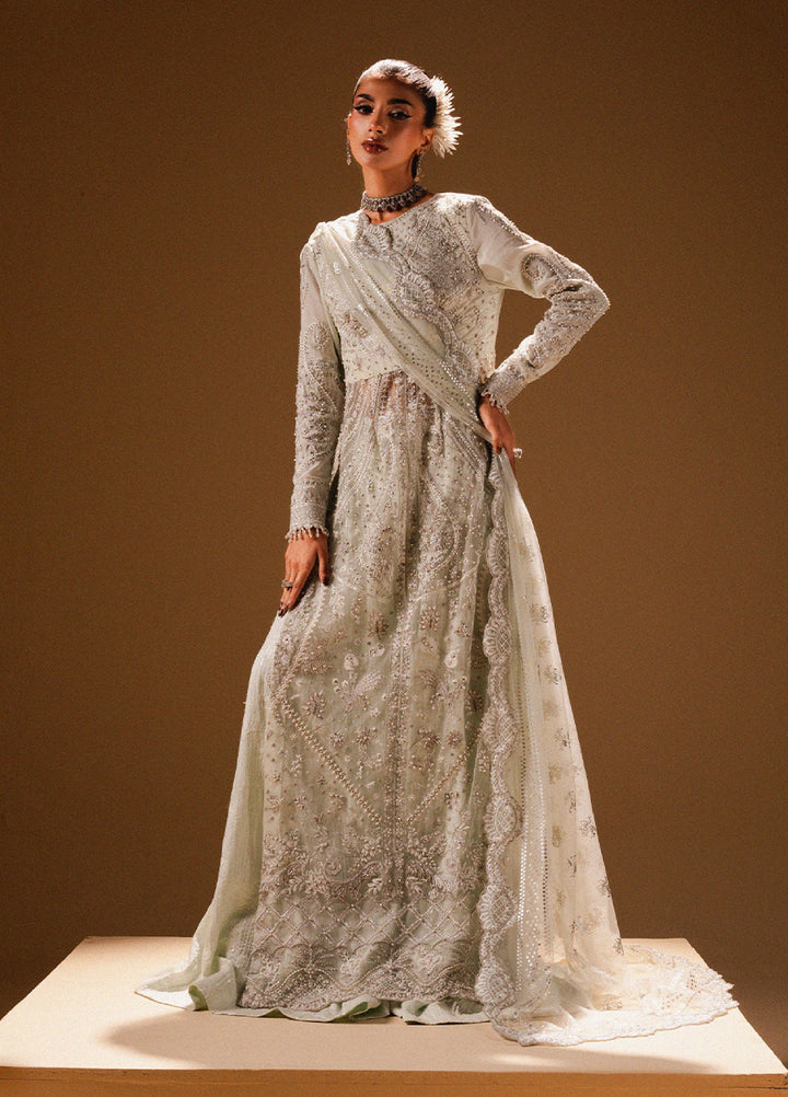 Afsanay by Zariya Luxury Embroidered Unstitched Chiffon 3 Piece Suits ZRY25LF D1 ZB50035 - Festive Collection