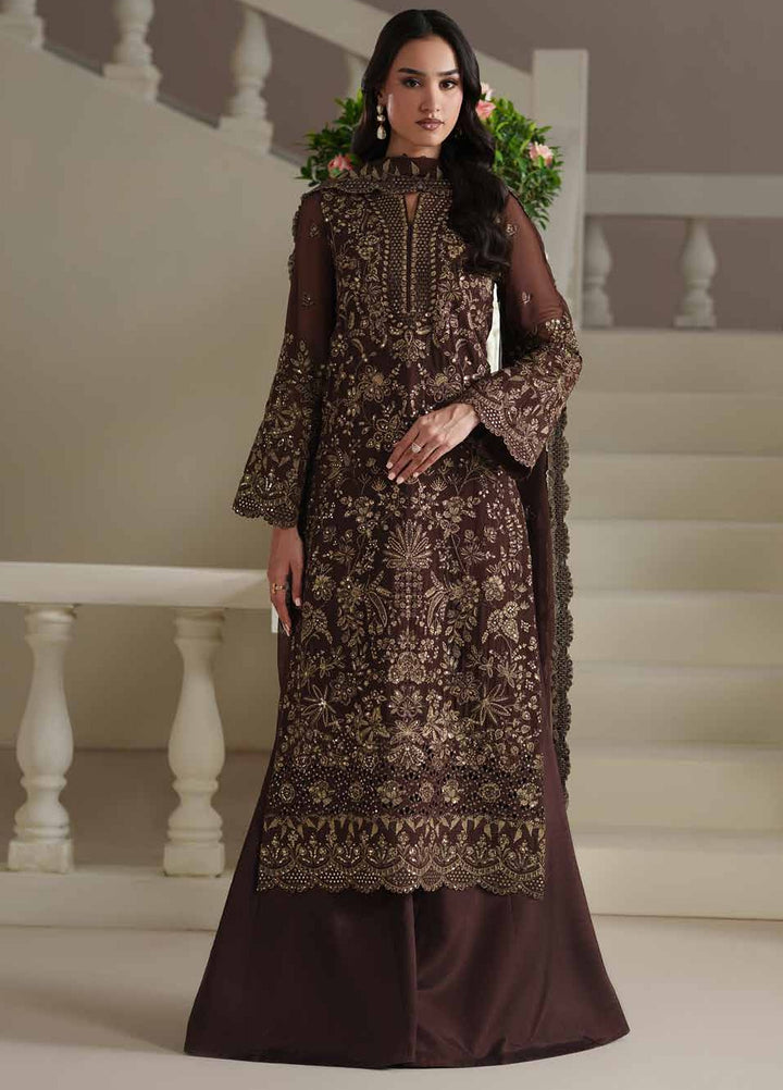 Modern Heirloom by Emaan Adeel Unstitched Embroidered Chiffon 3 Piece Suit EA26UMH Adelia - Festive Collection