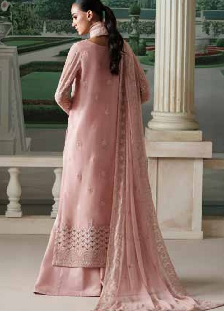 Modern Heirloom by Emaan Adeel Unstitched Embroidered Chiffon 3 Piece Suit EA26UMH Antique Blush - Festive Collection