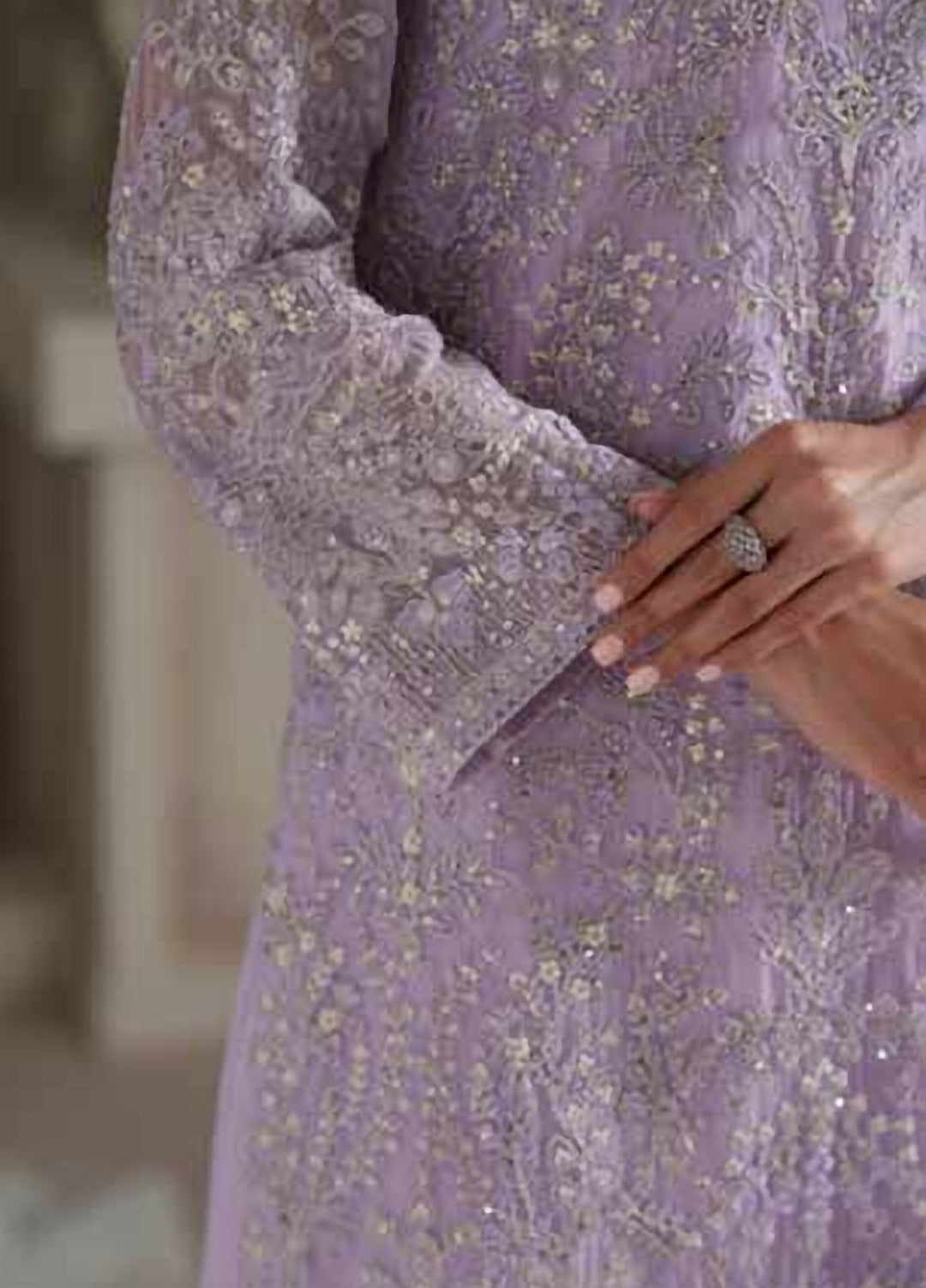 Modern Heirloom by Emaan Adeel Unstitched Embroidered Chiffon 3 Piece Suit EA26UMH Emmeline - Festive Collection