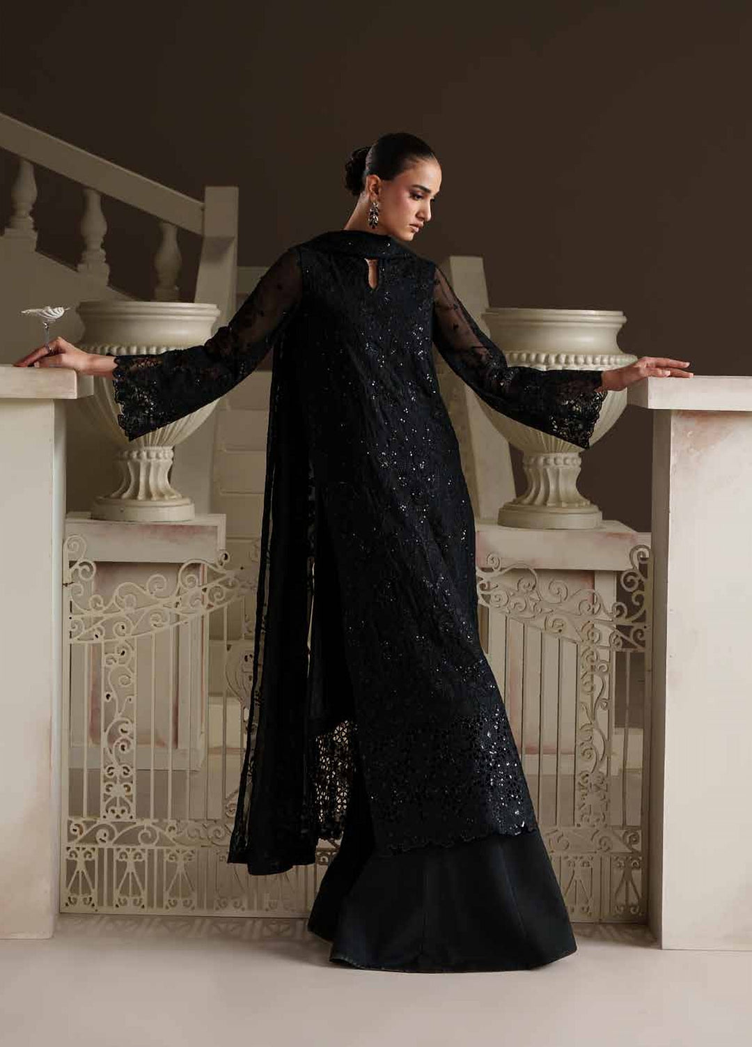 Modern Heirloom by Emaan Adeel Unstitched Embroidered Chiffon 3 Piece Suit EA26UMH Ottilie - Festive Collection