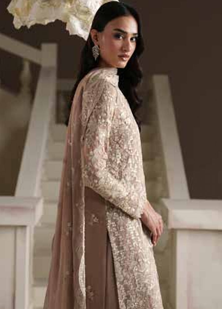 Modern Heirloom by Emaan Adeel Unstitched Embroidered Chiffon 3 Piece Suit EA26UMH Pearl Reverie - Festive Collection