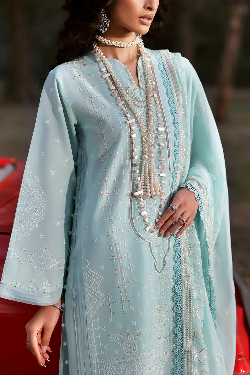 Gul Ahmed Unstitched Luxury Embroidered Lawn 3 Piece Suit GA26UGL KD-62001 - Festive Collection