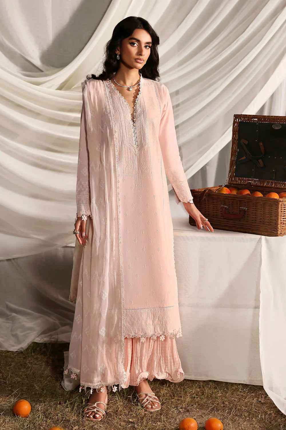 Gul Ahmed Unstitched Luxury Embroidered Lawn 3 Piece Suit GA26UGL KD-62002 - Festive Collection