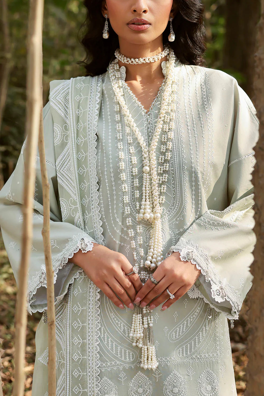 Gul Ahmed Unstitched Luxury Embroidered Lawn 3 Piece Suit GA26UGL KD-62004 - Festive Collection