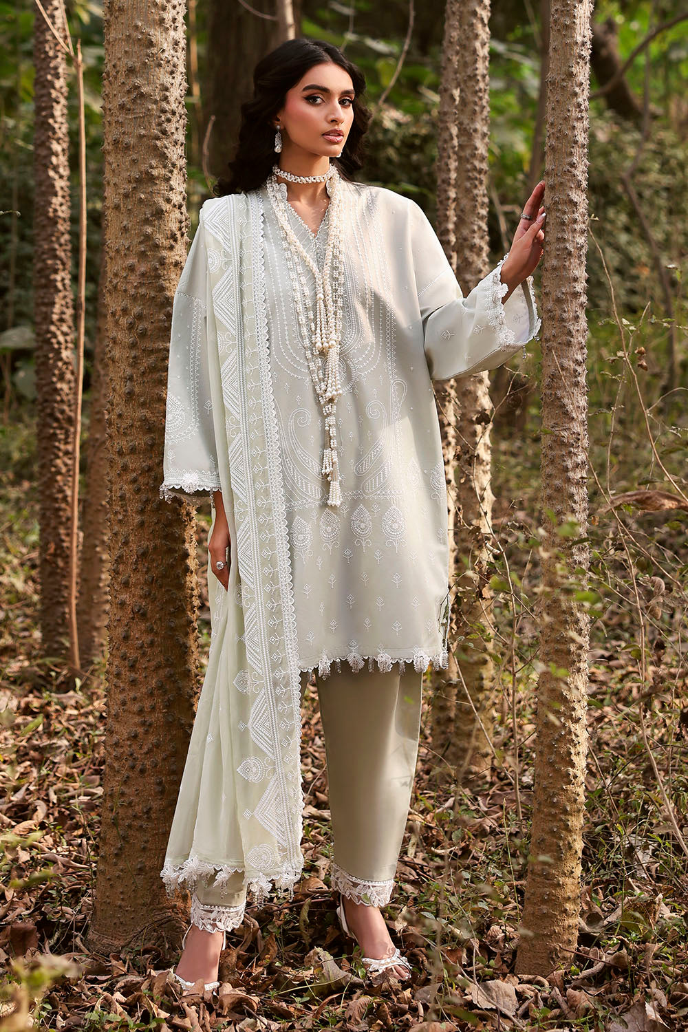 Gul Ahmed Unstitched Luxury Embroidered Lawn 3 Piece Suit GA26UGL KD-62004 - Festive Collection