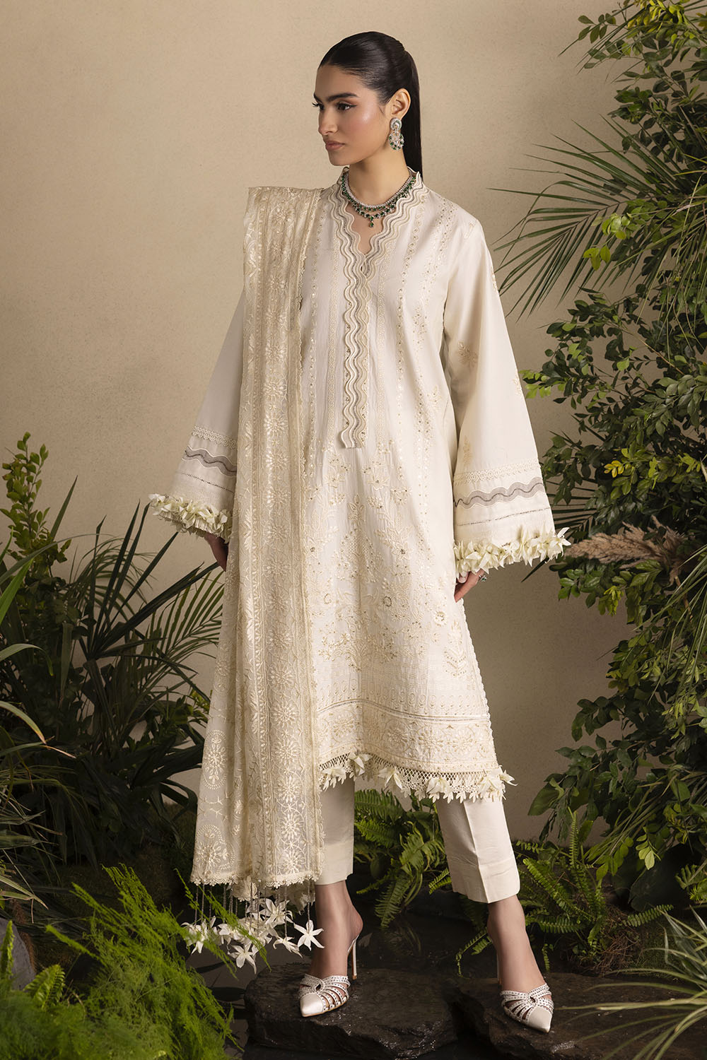 Slow Bloom by Gul Ahmed Unstitched Embroidered Lawn 3 Piece Suit GA26USB PM-62002 - Summer Collection