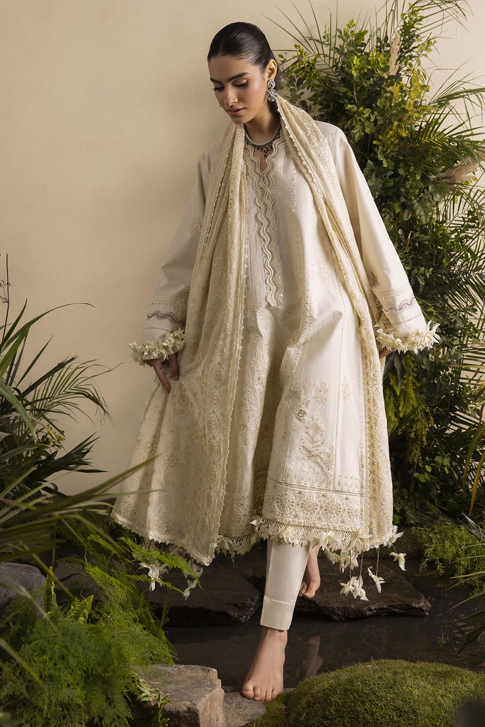 Slow Bloom by Gul Ahmed Unstitched Embroidered Lawn 3 Piece Suit GA26USB PM-62002 - Summer Collection