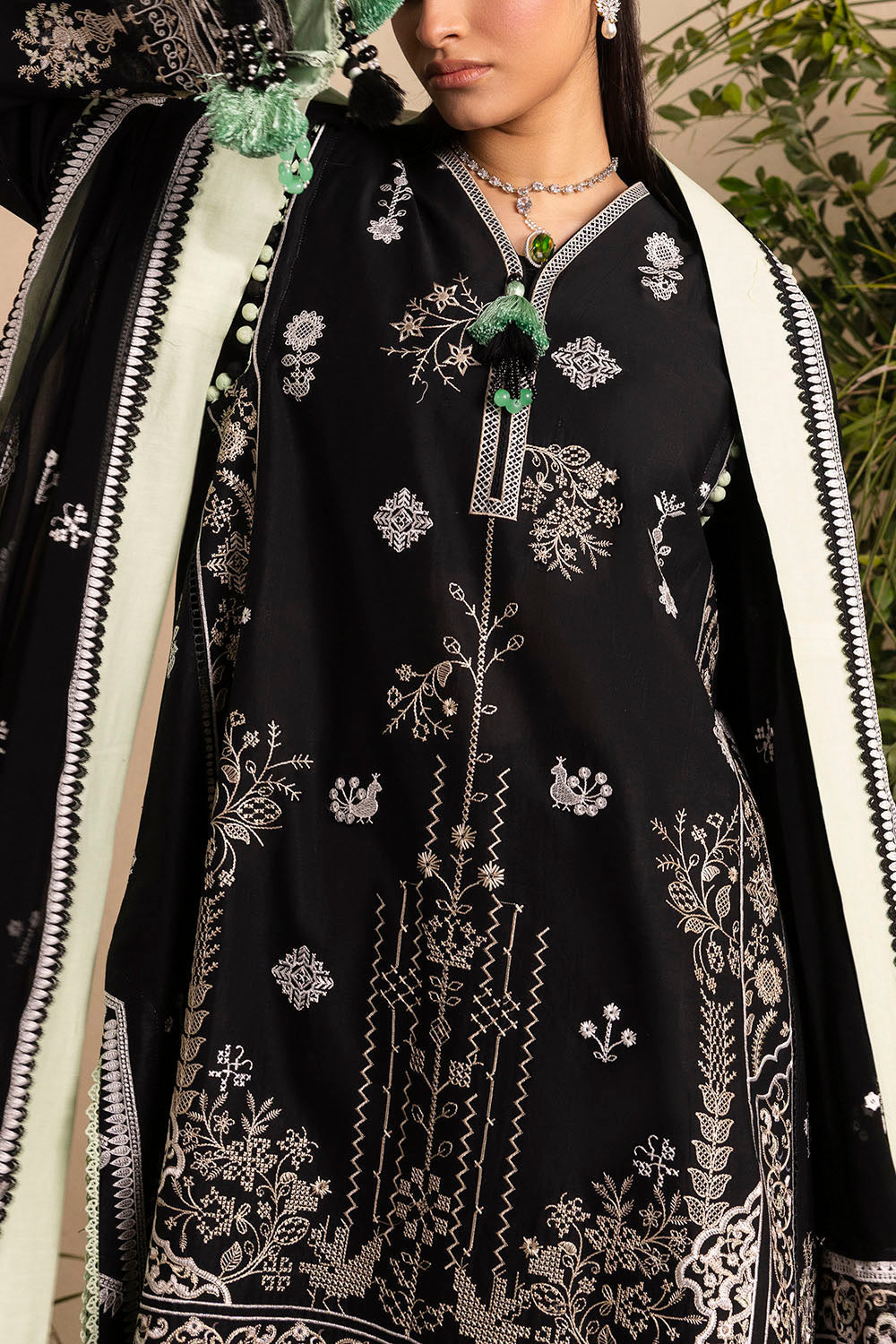 Slow Bloom by Gul Ahmed Unstitched Embroidered Lawn 3 Piece Suit GA26USB PM-62005 - Summer Collection