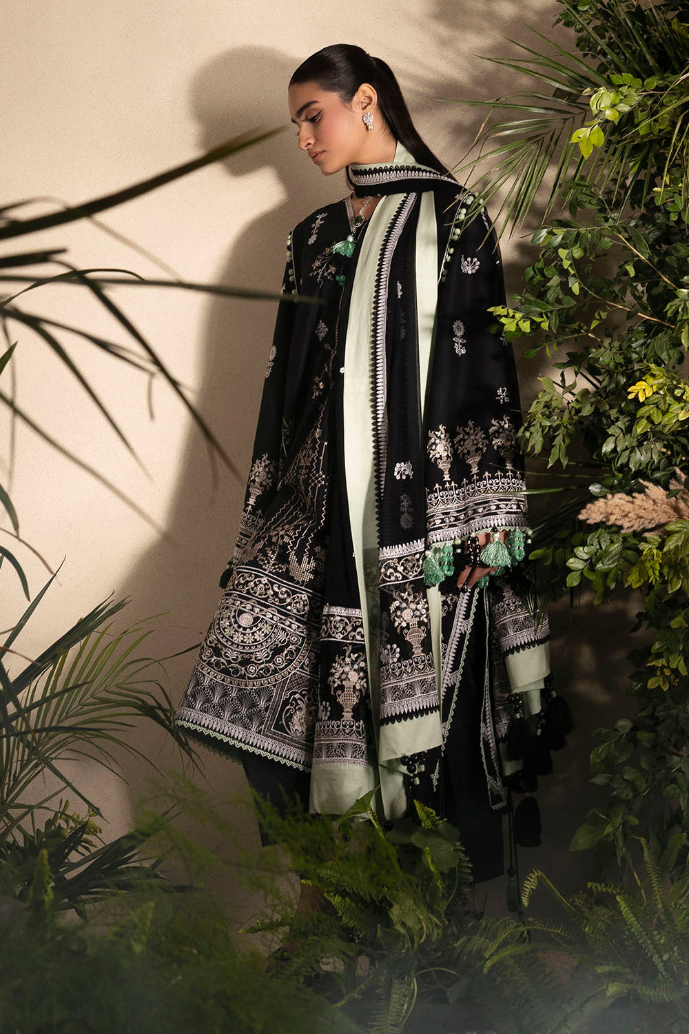 Slow Bloom by Gul Ahmed Unstitched Embroidered Lawn 3 Piece Suit GA26USB PM-62005 - Summer Collection