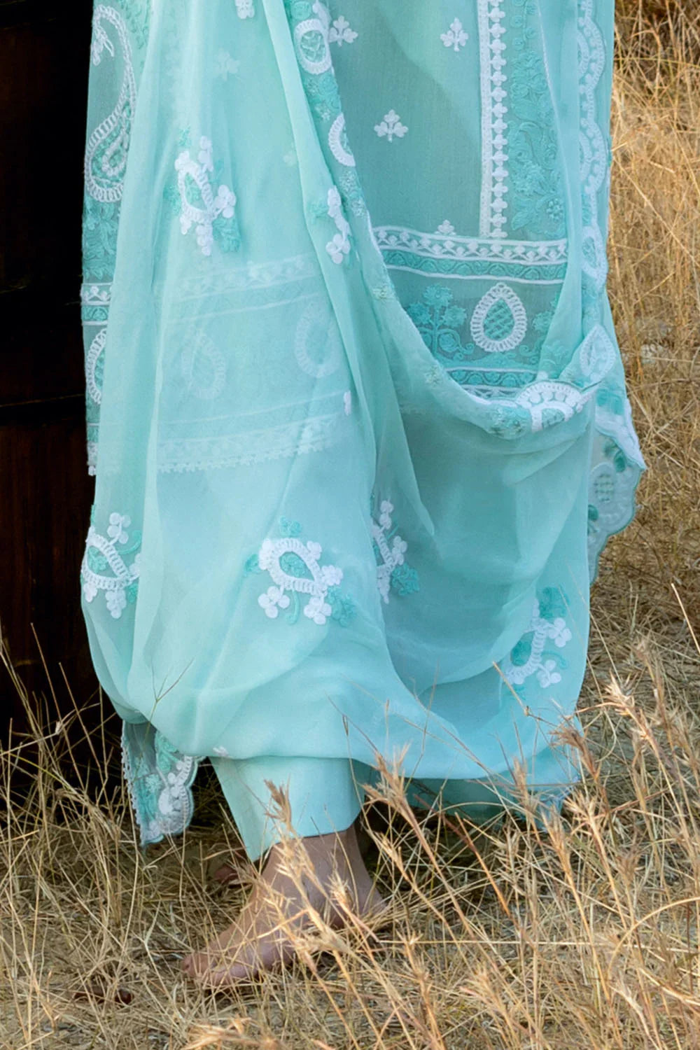 The Poetry of Luxury by Gul Ahmed Unstitched Embroidered Cotton Net 3 Piece Suit GA26UPL LE-62001 - Summer Collection