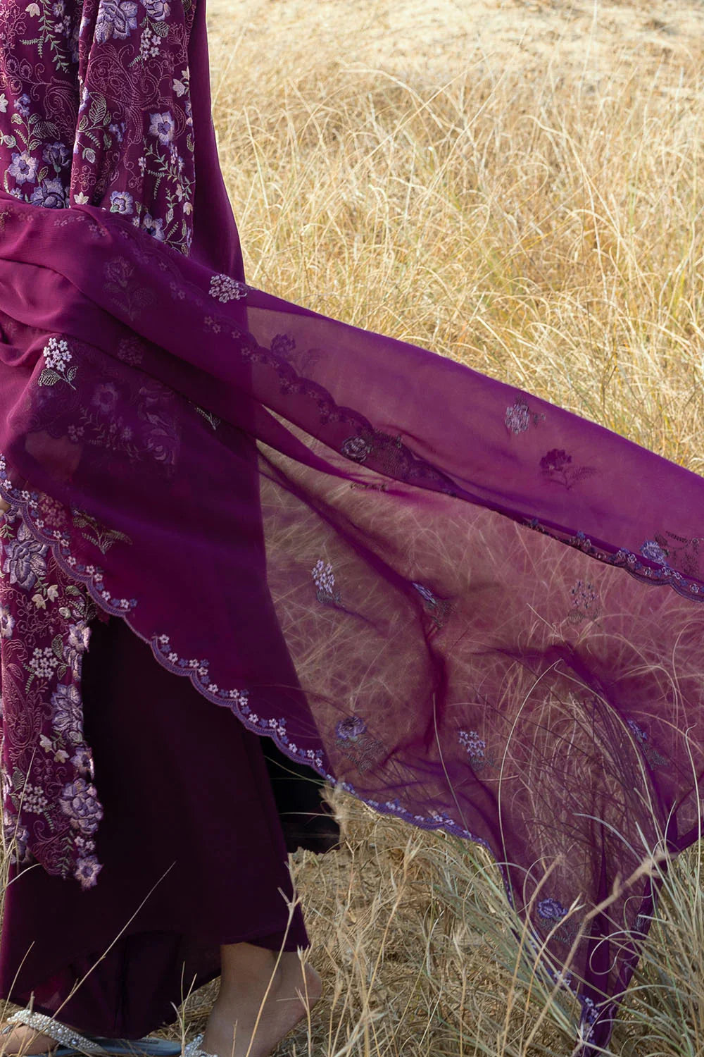 The Poetry of Luxury by Gul Ahmed Unstitched Embroidered Swiss Voile 3 Piece Suit GA26UPL LSV-62001 - Summer Collection