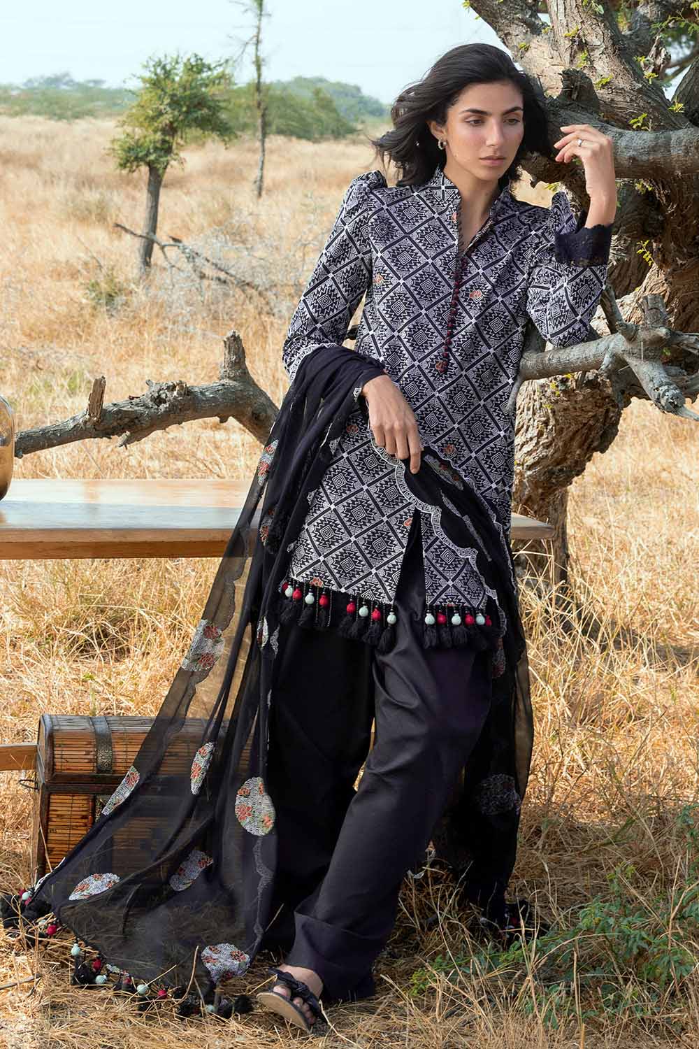 The Poetry of Luxury by Gul Ahmed Unstitched Embroidered Swiss Voile 3 Piece Suit GA26UPL LSV-62003 - Summer Collection