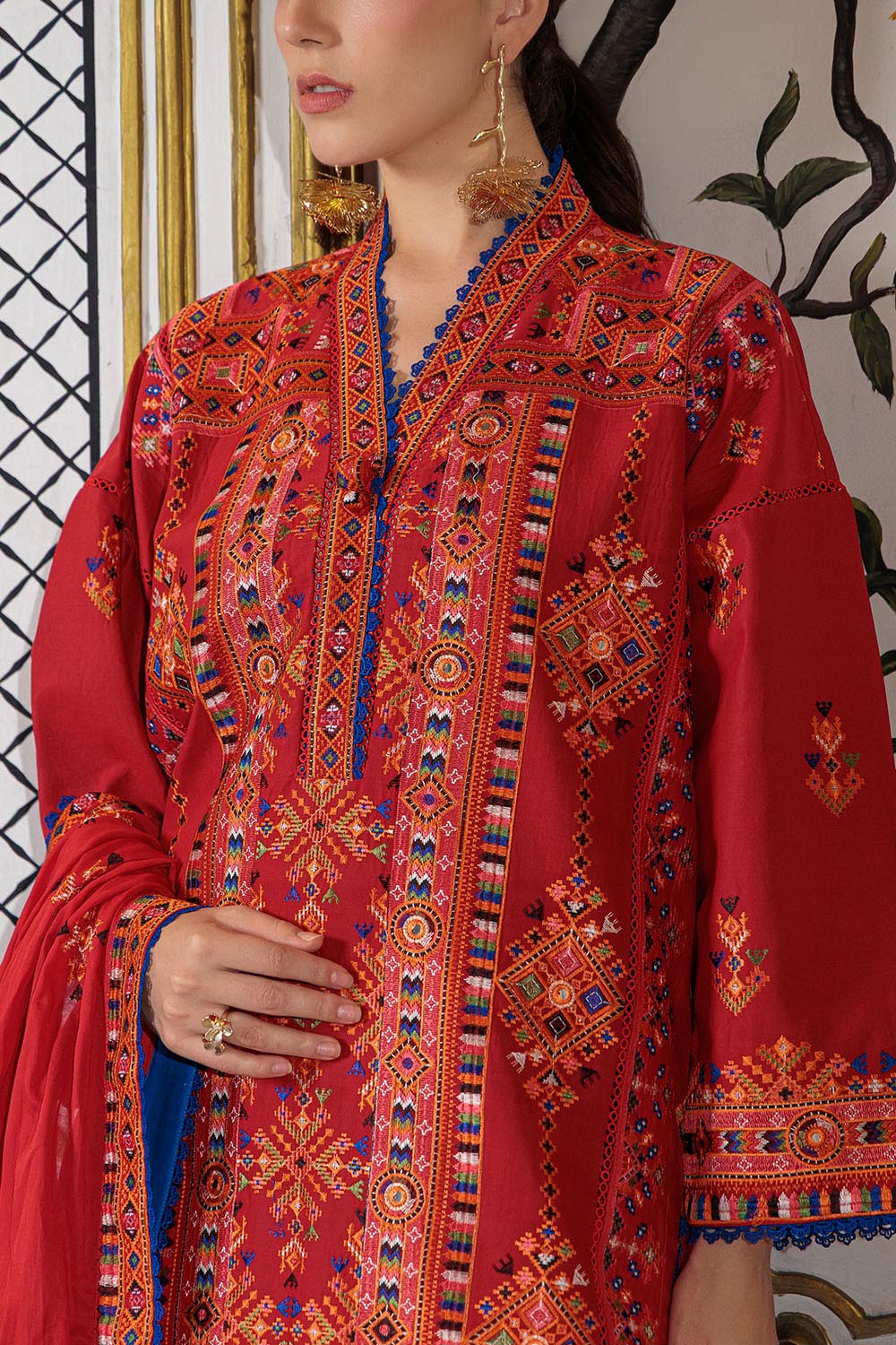 Mitti ki Khusboo by Gul Ahmed Unstitched Embroidered Lawn 3 Piece Suit GA26UMK CL-52449 - Summer Collection