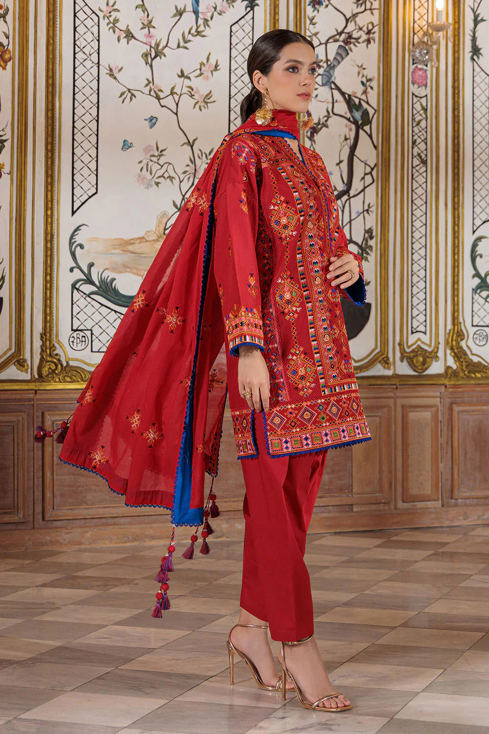 Mitti ki Khusboo by Gul Ahmed Unstitched Embroidered Lawn 3 Piece Suit GA26UMK CL-52449 - Summer Collection