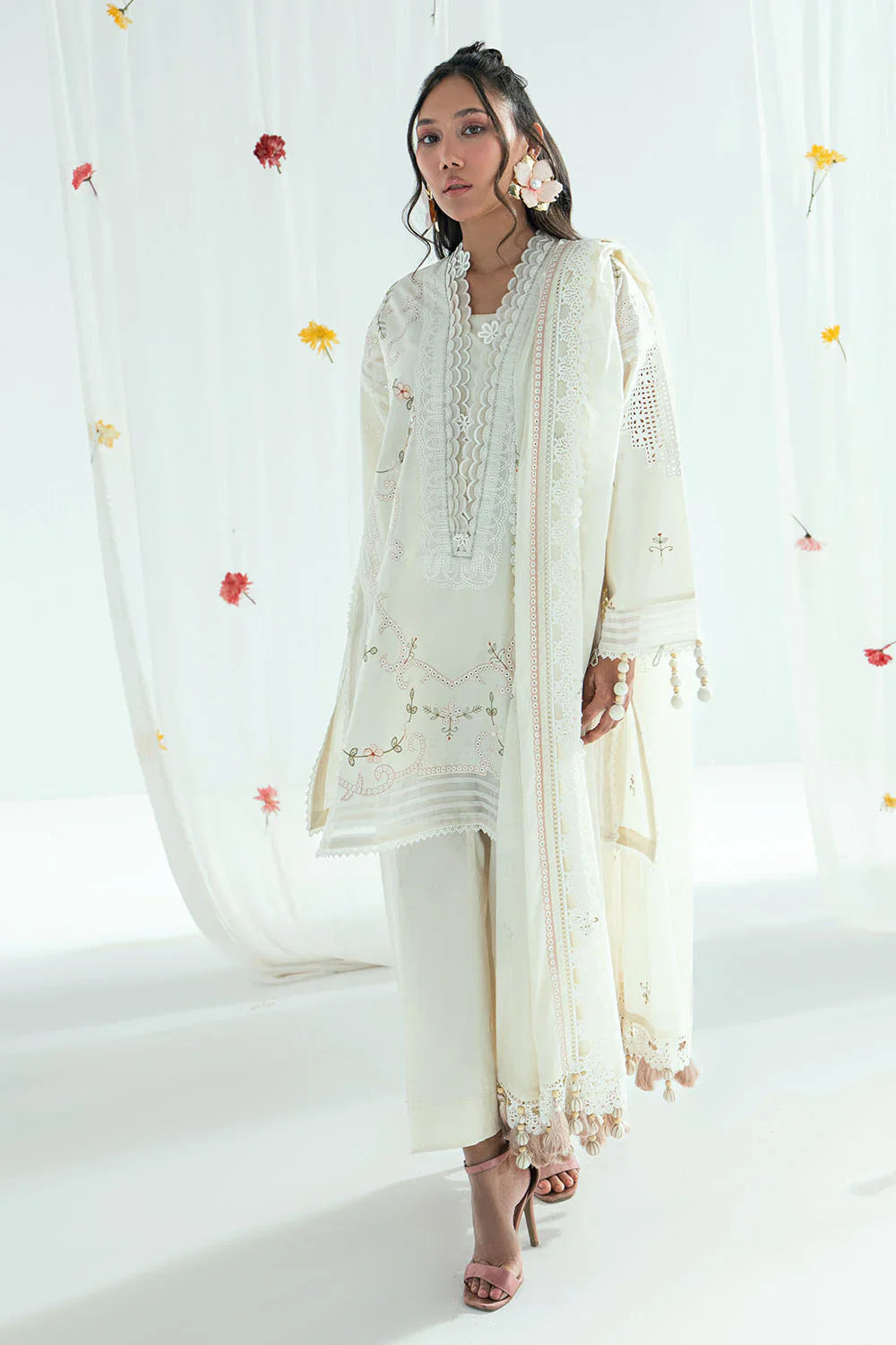 Mitti ki Khusboo by Gul Ahmed Unstitched Embroidered Lawn 3 Piece Suit GA26UMK DN-62036 - Summer Collection