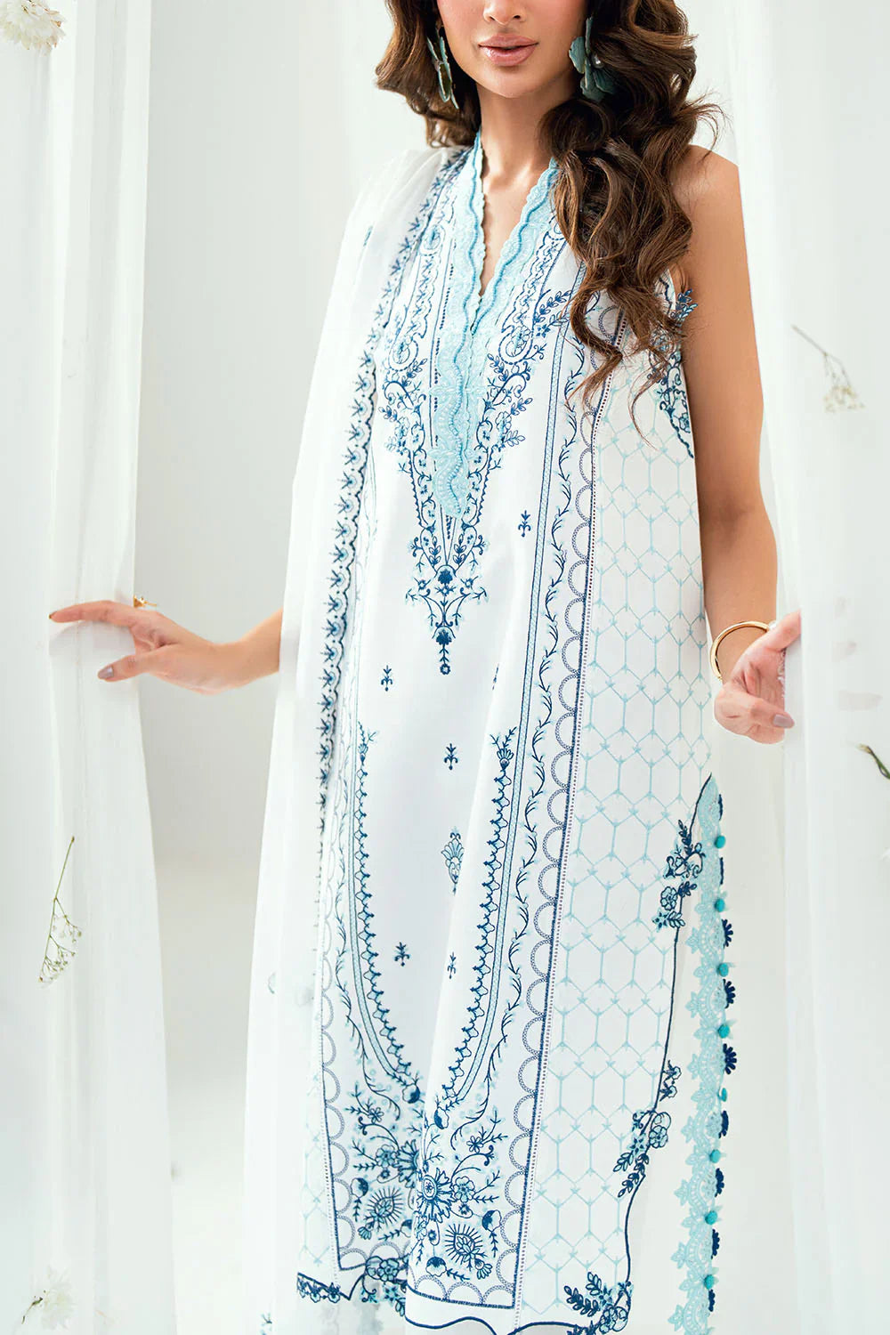 Mitti ki Khusboo by Gul Ahmed Unstitched Embroidered Lawn 3 Piece Suit GA26UMK DN-62011 - Summer Collection