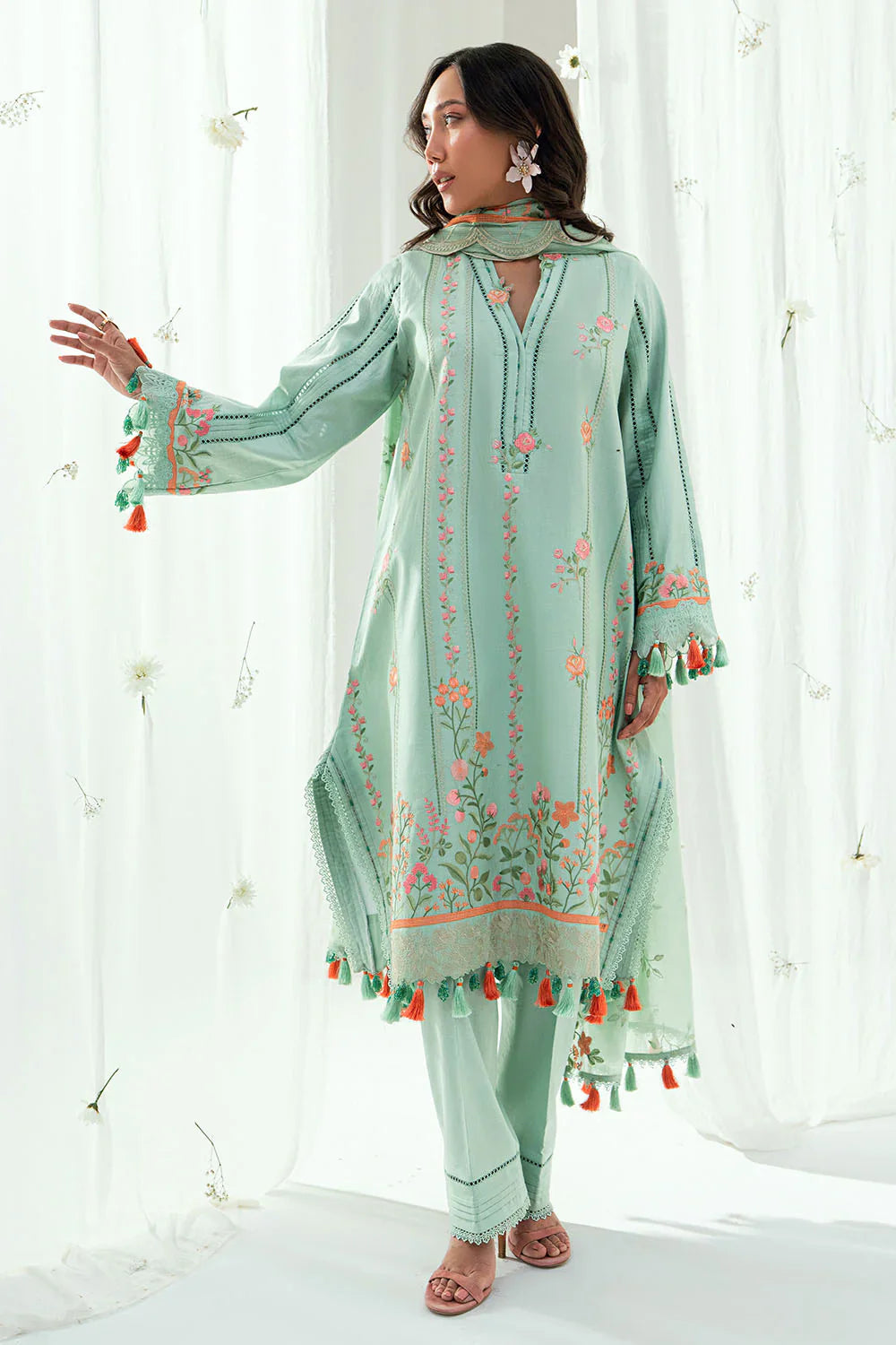 Mitti ki Khusboo by Gul Ahmed Unstitched Embroidered Lawn 3 Piece Suit GA26UMK DN-62026 - Summer Collection