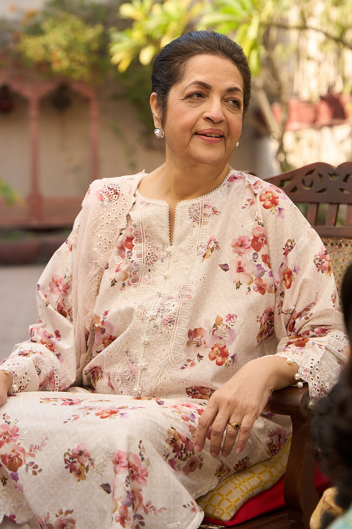 Tribute To Mother by Gul Ahmed Unstitched Embroidered Lawn 3 Piece Suit GA26UTM DN-62009 - Summer Collection