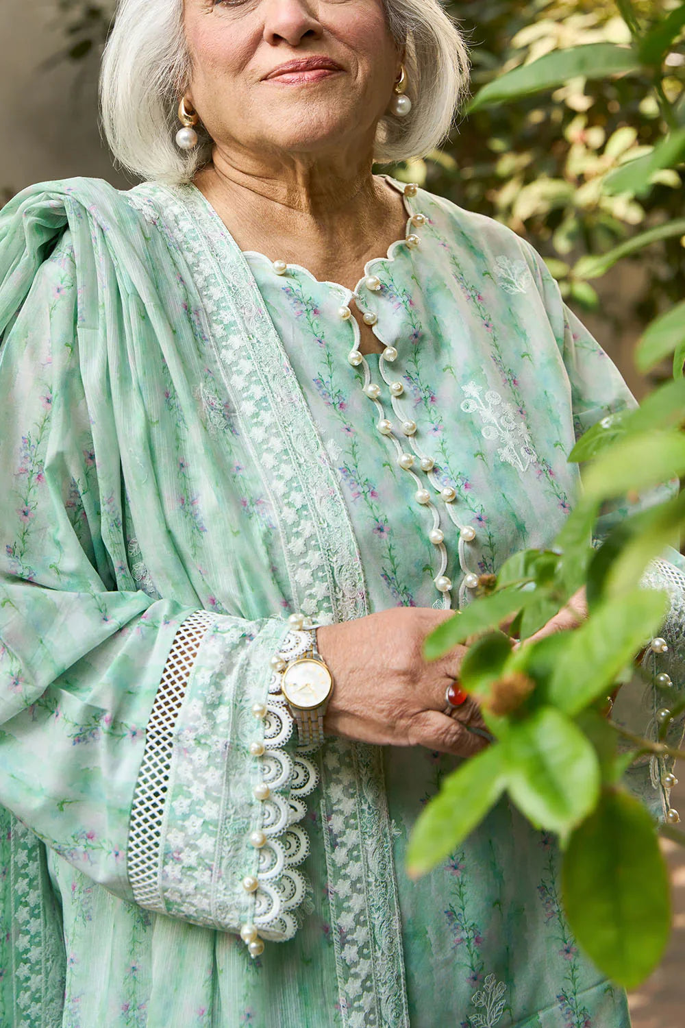 Tribute To Mother by Gul Ahmed Unstitched Embroidered Lawn 3 Piece Suit GA26UTM DN-62016 - Summer Collection