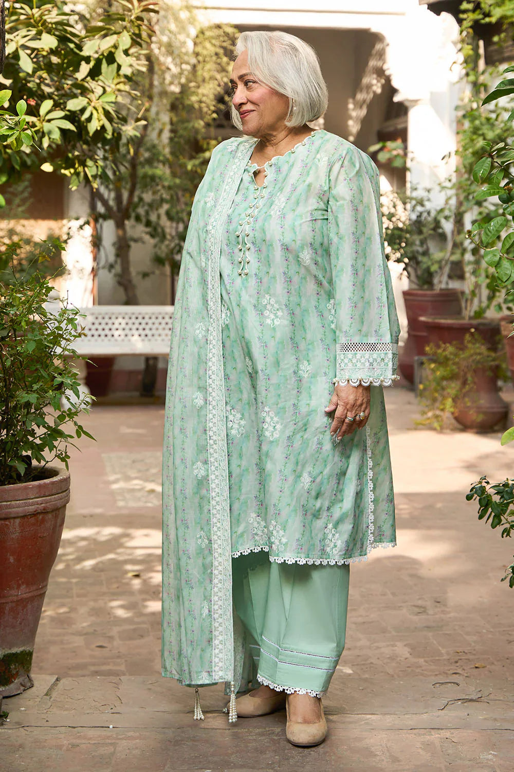 Tribute To Mother by Gul Ahmed Unstitched Embroidered Lawn 3 Piece Suit GA26UTM DN-62016 - Summer Collection