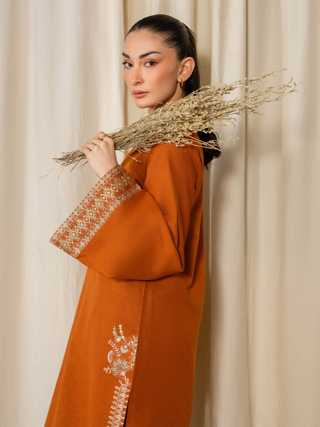 Izel Women Pret Embroidered Karandi 2 Piece Suit Esme - Summer Collection