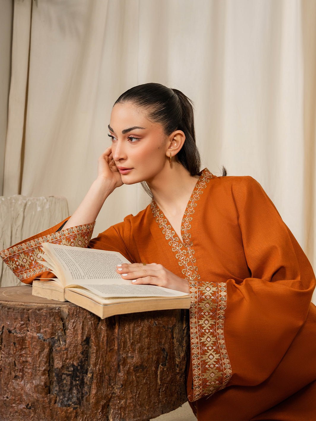 Izel Women Pret Embroidered Karandi 2 Piece Suit Esme - Summer Collection