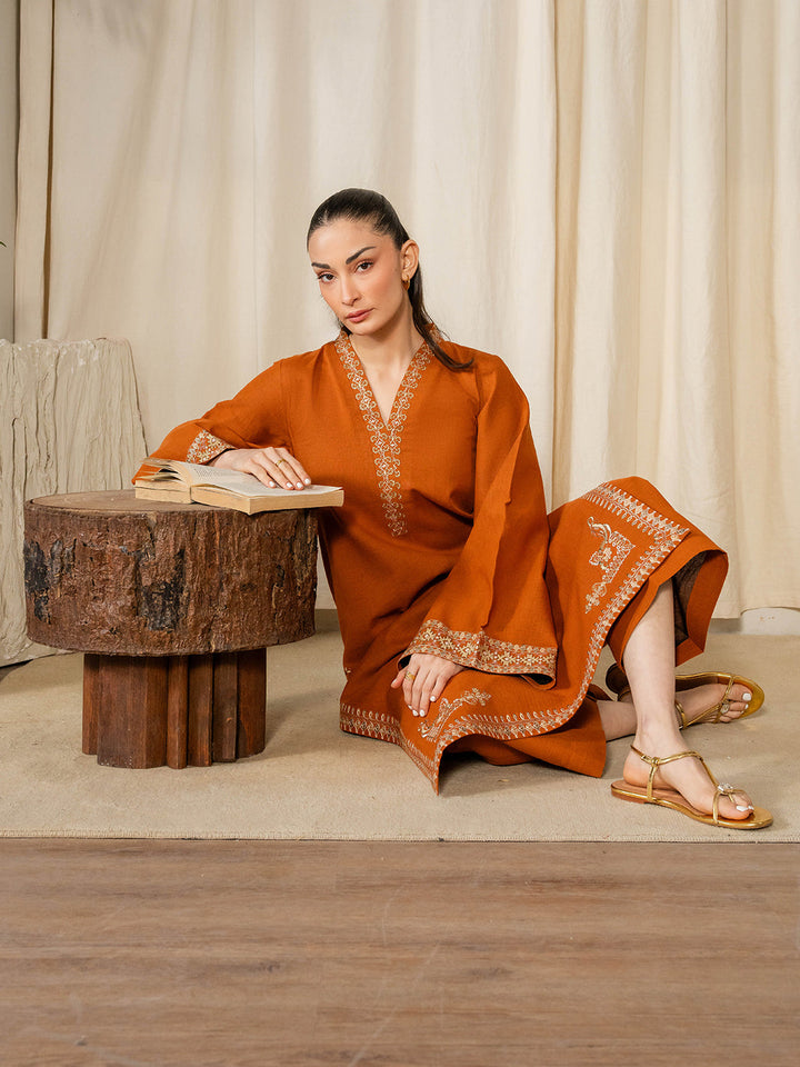 Izel Women Pret Embroidered Karandi 2 Piece Suit Esme - Summer Collection