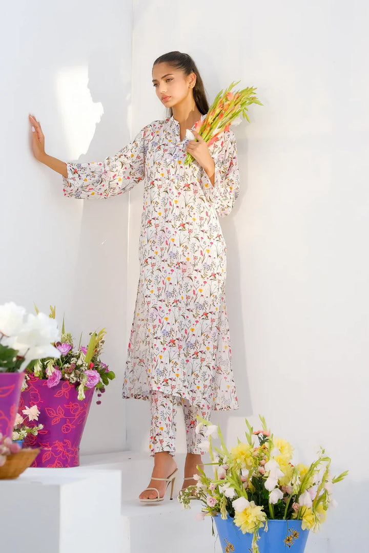 Dhaga Women Pret Printed 2 Piece Lawn Matching Separate FW24DSP002 - Summer Collection