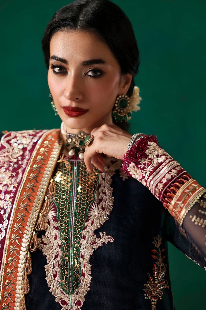 Sable Vogue Unstitched Embroidered Net 3 Piece Suit SV26UL FC-05-25 - Summer Collection