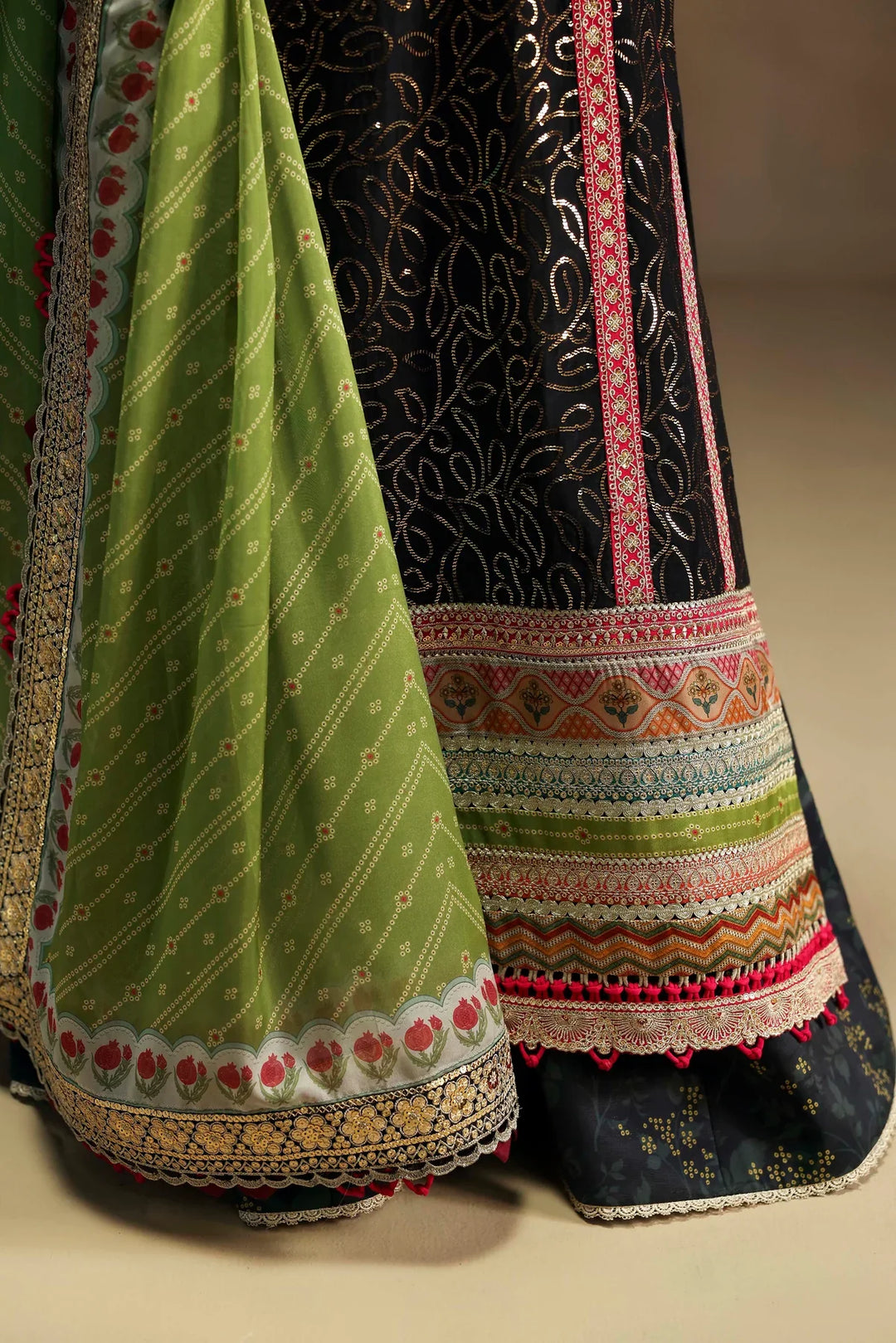 Sable Vogue Unstitched Embroidered Raw Silk 3 Piece Suit SV26UL FC-06-25 - Summer Collection