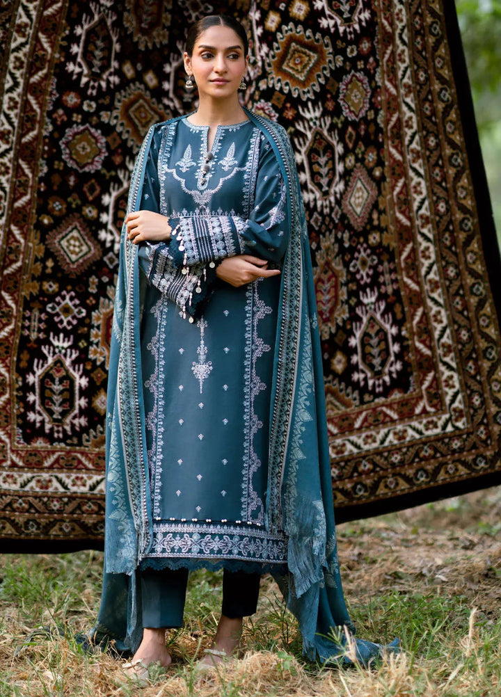 Florent Embroidered Khaddar Suits Unstitched 3 Piece FL25FU FL-01 A - Formals Collection